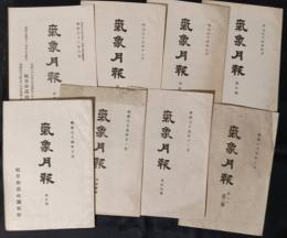 気象月報　岐阜県高山測候所　明治33年6月―36年3月（第6号―第5年3号）の内不揃い9冊
