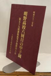 明野高校六回目の甲子園　：第五十九回選抜高等学校野球大会