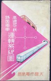 大阪市電気局発行『高速地下鉄・路面電車運転系統図』