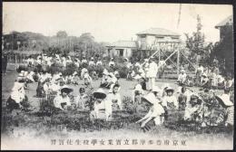 〈絵葉書〉東京府豊多摩郡立実業女学校生徒実習