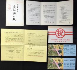 日本道路公団施工北陸自動車道(丸岡・小松)開通式資料一括