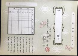 〈商品券・酒切手〉金澤市森下町　番蝶発売元　森田酒店発行