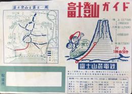 〈チラシ〉富士山麓電鉄発行『富士登山ガイド』