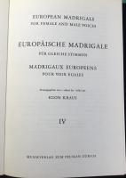 〈海外合唱楽譜〉ヨーロッパのマドリガル4　男声と女声のため