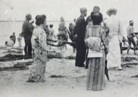 〈絵葉書〉伊勢　富田海岸ノ網引