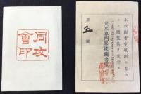 東京専門学校図書室閲覧票及び同攻会会員証