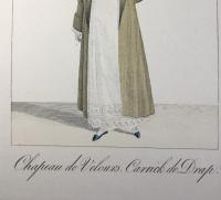 ル・ボン・ジャンル第58号　ベルベットの帽子。布製のキャリック