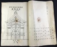勢州一志郡鵲村字笠松47番屋敷　大成教神徳稲荷教会齊殿及参拝所造営志納簿