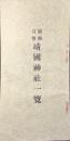 別格官幣靖国神社一覧