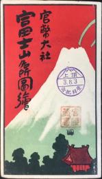 〈鳥瞰図〉官幣大社富士山名所図絵