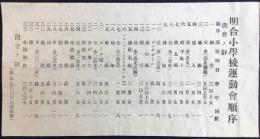 三重県津市明合小学校運動会順序