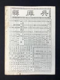 大日本管轄分地図　兵庫県管内全図　陸里八十万分之一