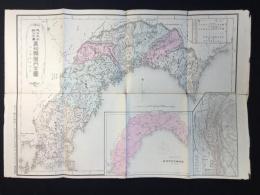大日本管轄分地図　高知県管内全図　陸里三十九万分之一