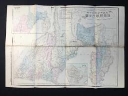 大日本管轄分地図　静岡県管内全図　陸里三十二分之一