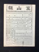 大日本管轄分地図　富山県管内全図　陸里二十一分之一