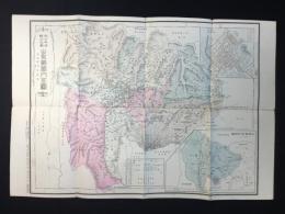 大日本管轄分地図　山梨県管内全図　陸里二十一万分之一