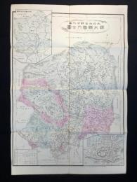 大日本管轄分地図　栃木県管内全図　陸里二十八万分之一
