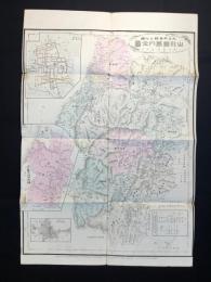 大日本管轄分地図　山形県管内全図　陸里三十二万分之一