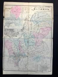 大日本管轄分地図　岐阜県管内全図　陸里三十三万分之一