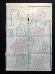 大日本管轄分地図　長野県管内全図　陸里四十万分之一