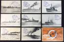 〈絵葉書〉軍艦集(駆逐艦菊・軍艦矢矧・軍艦多摩・軍艦日向・軍艦鬼怒・軍艦扶桑・軍艦球磨・軍艦天龍)