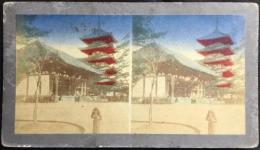 〈ステレオ写真〉摂津国　奈良　興福寺