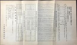 大阪商船発行『神戸門司間大型客船発着表・横浜神戸間神戸門司間定期表・門司神戸間神戸横浜間定期表』