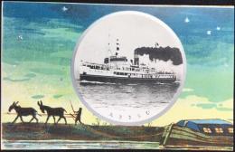 〈絵葉書〉大阪商船発行『むらさき丸』