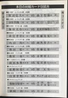 〈ボクシング・プログラム〉WBC前世界バンタム級チャンピオン薬師寺保栄(松田ジム)出場！！