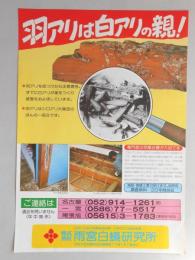 【新聞折込広告】愛知県　㈱雨宮白蟻研究所(本社:名古屋市北区)　羽アリは白アリの親!