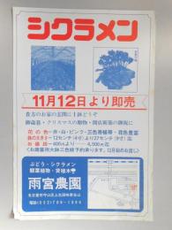 【新聞折込広告】名古屋市守山区　ぶどう・シクラメン・観葉植物・貸植木!　雨宮農園　シクラメン