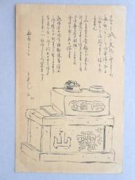 【絵葉書】田中與一郎肉筆