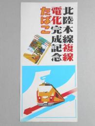 【ポスター】北陸本線複線電化完成記念たばこ　ハイライト