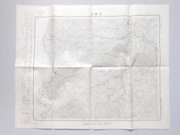 【地積測量図・地形図】修善寺　五万分一地形図静岡三号