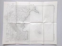 【地積測量図・地形図】熱海　五万分一地形図横須賀14号