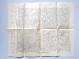 【地積測量図・地形図】松本　五万分一地形図高山三号