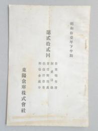 東陽倉庫第22回営業報告書(昭和11年下半期)