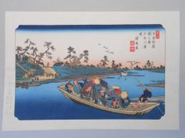 【錦絵】木曽街道六十九次　蕨之驛　戸田川渡場