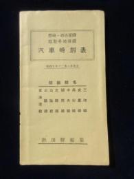 〈時刻表〉熱田駅編纂『熱田・名古屋駅起点各地接続　汽車時刻表