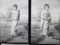 〈絵葉書〉日本一の美人芸妓　萬龍
