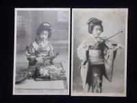 〈絵葉書〉日本一の美人芸妓　萬龍