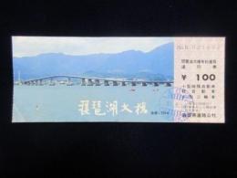 〈道路通行券〉琵琶湖大橋　小型特殊自動車・軽自動車・小型二輪車