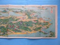 〈鳥瞰図〉日本鳥瞰　九州大絵図