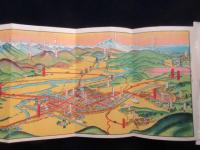 〈鳥瞰図〉松筑自動車沿線案内