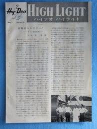 ハイデオ・ハイライト　創刊号