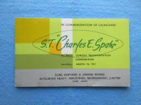 〈絵葉書〉S.T“CHARLES E.　SPAHR”