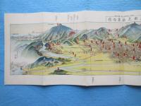 〈鳥瞰図〉弘法大師法要案内(内題・京都名勝案内図)
