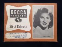 〈新譜目録〉テイチクレコードレコード　10月新譜　デッカレコード　第38回発売新譜