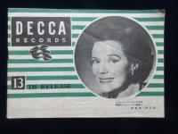 〈新譜目録〉テイチクレコードレコード　68回新譜　デッカレコード　第13回発売新譜
