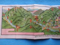 〈鳥瞰図〉身延山七面山案内図